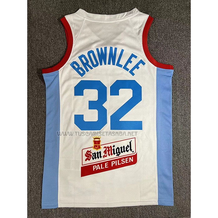 Camiseta Justin Brownlee NO 32 Filipino Juegos Olimpicos 2024 Blanco